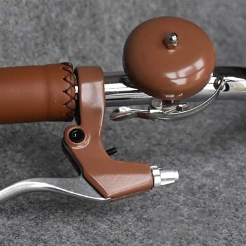 BBxunsless Bicycle Retro Dial Bell Aluminum Silver Coffee Brown 5.5 cm