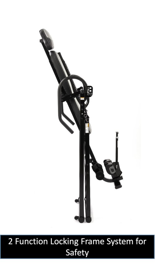 MediSonic Deluxe Inversion Table with Ajustable Lumbar Pad and 300 lb Weight Capacity
