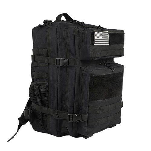 Military Tactical Backpack for Men and Women Large Army 3 Day Pack Molle Bag Backpacks bag 45L with MOLLE System for Travel,Work,Camping,Hunting,Hiking,Sports(Black)