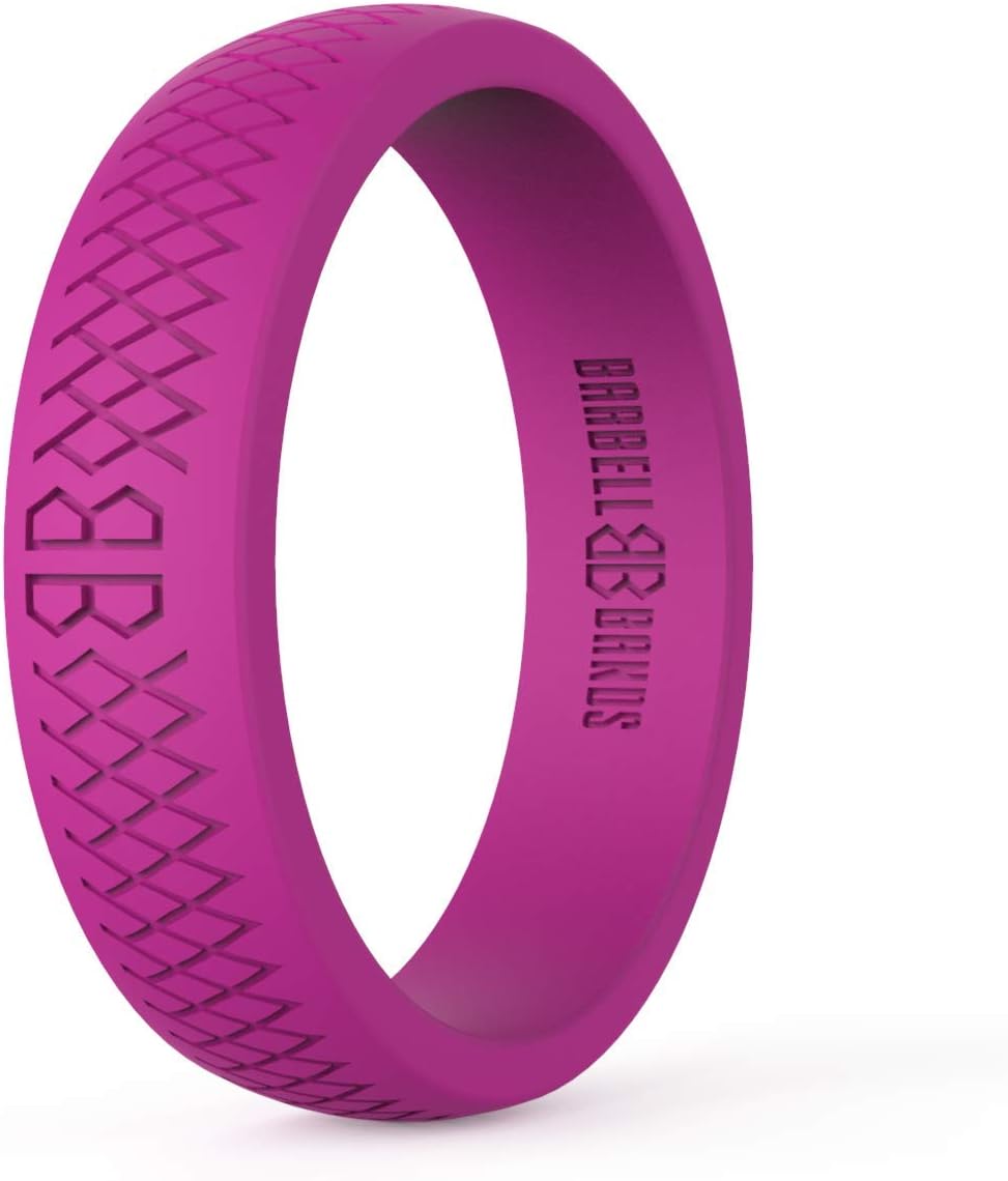 Silicone Ring For Women | Premium Rubber Wedding Band | Perfect For Fitness, Lifting, Active Lifestyle - Comfortable and Durable