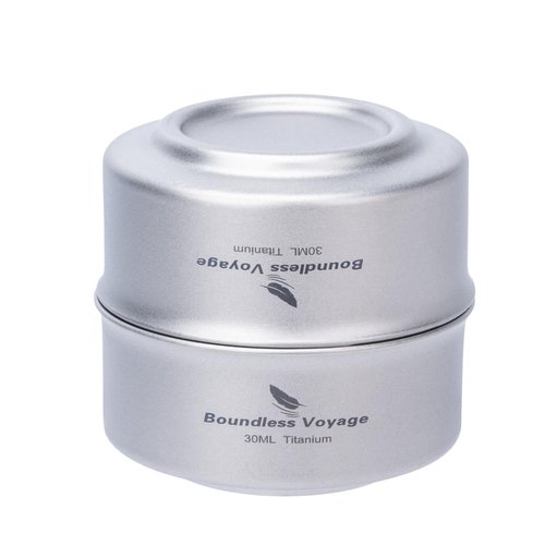 Boundless Voyage Titanium Teacup Double-Layer Tea Maker Outdoor Teapot Camping Mug Set Leightweight Drinking Cup for Backpacking Picnic Travel (Ti3148D-3cups)