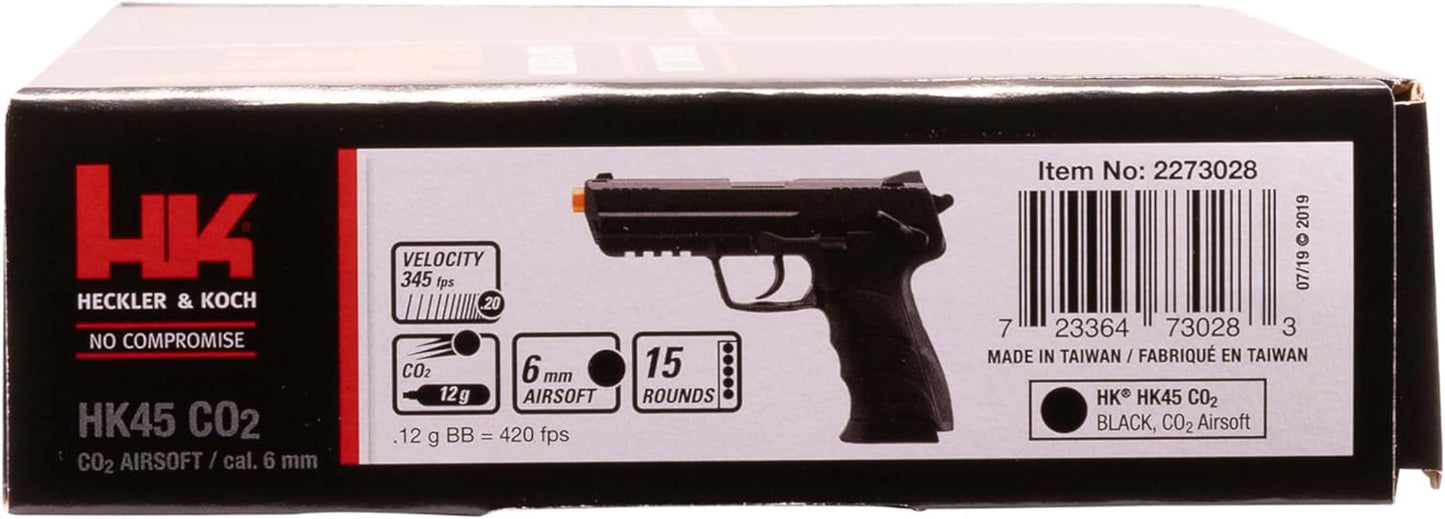 Umarex Elite Force HK Heckler & Koch HK45 6mm BB Pistol Airsoft Gun, HK45 Airsoft Gun
