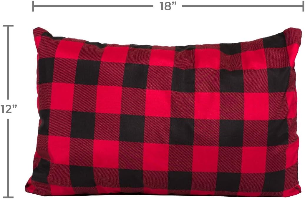 TETON Sports Camp Pillow; Great for Travel, Camping and Backpacking; Washable, Black, 12 x 18 inches ; 9.6 ounces