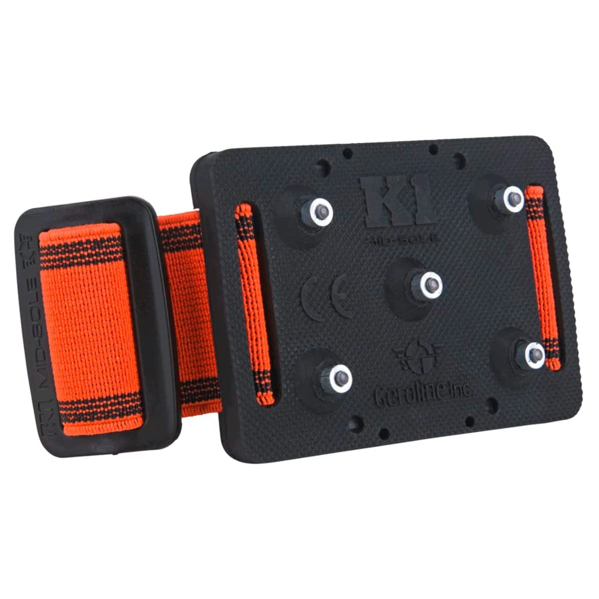 K1 Mid-Sole Ice Cleats for Men & Women - Rotatable Traction Aids For Winter Snow - Hi Vis - Low Profile