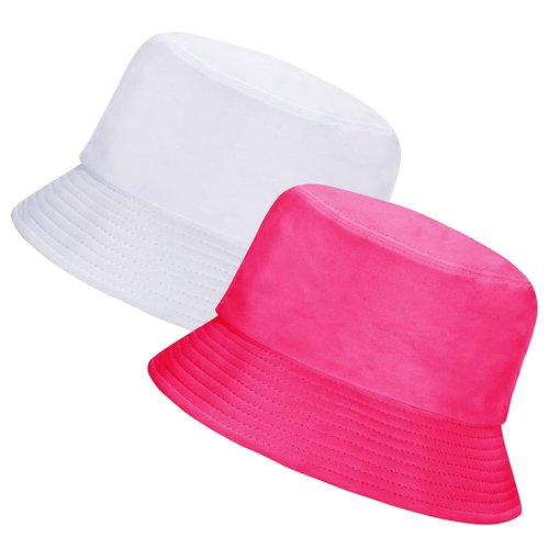 Rosoz 2 Pack Bucket Hat for Women Men Summer Travel Beach Sun Hat Outdoor Cap Unisex Bucket Hats
