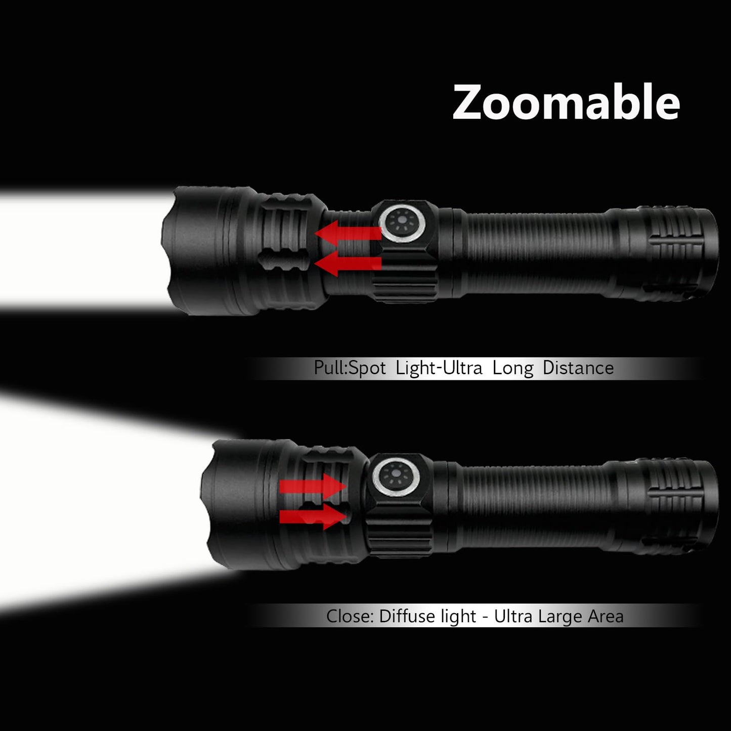 I0DO Green Light for Hunting Hog Green Flashlight,Red,Blue,White 4 in 1 Light for Coyote,Hog,Coon,Predator,Varmint,Sniper,Scope,Hunting Lights (Hog Green Light)