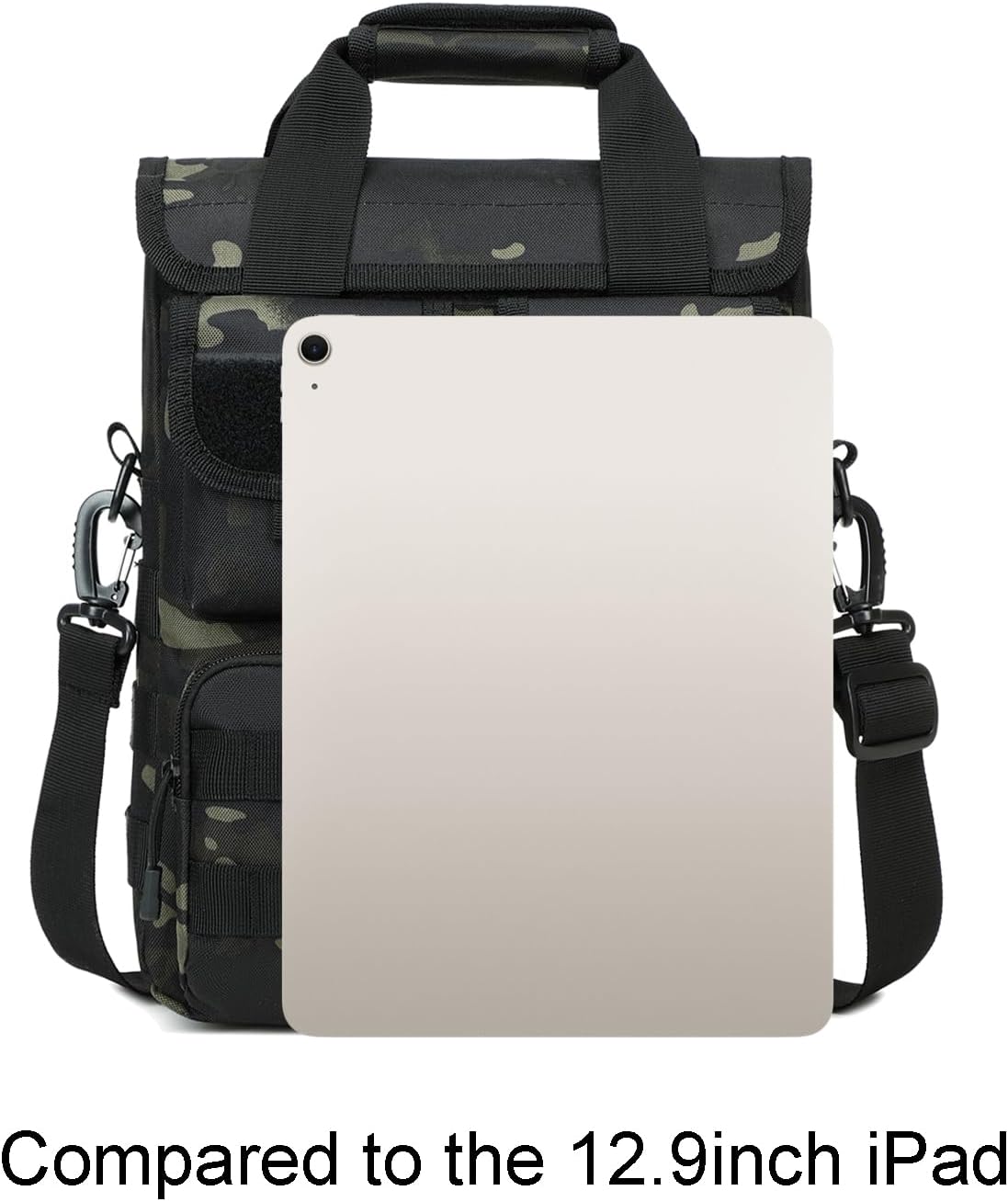 ArcEnCiel 12.9-14 Inch Laptop Tactical Messenger Bag Men MOLLE Sling Pack Briefcase Gear Handbags Utility Carry Satchel