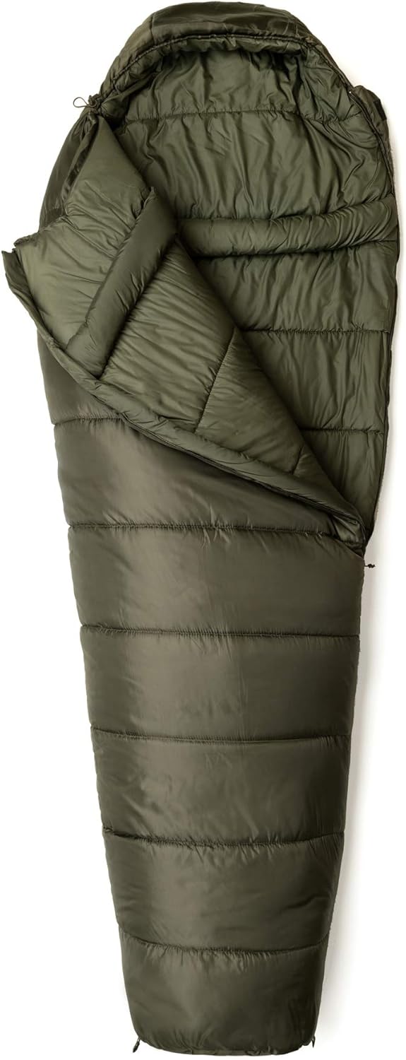 Snugpak Basecamp Ops Sleeper Expedition Sleeping Bag with Compression Stuff Sack, Insulated, Olive