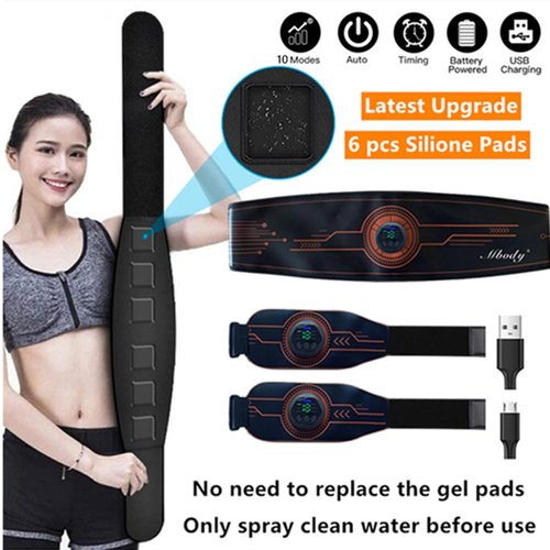 Mtoner Abs Stimulator Muscle Training Fitness Workout Equipment Ab Core Toner Belt for Abdominal/Arm/Leg Full Set Fit 23''-60'' man and woman