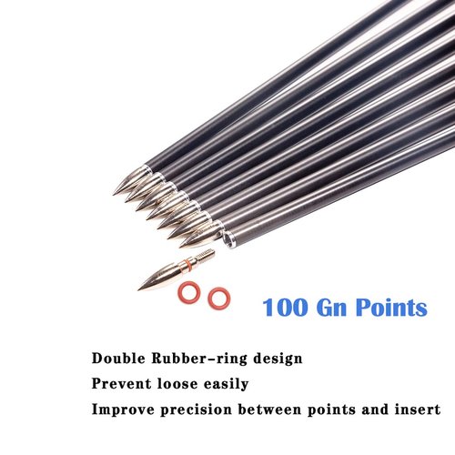 QunYing Archery Carbon Arrow 28 29 30 inch 300 340 350 400 Spine Practice Hunting Arrows for Compound Recurve Bow 12PCS Spine 300