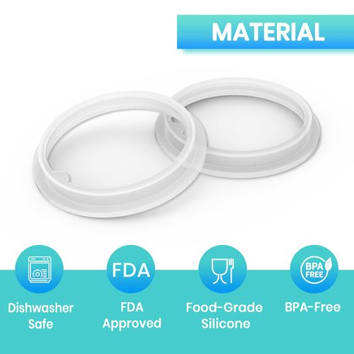 BOSORIO 4 Pack Gaskets Compatible with TAKEYA Actives 18oz 22oz 24oz 32oz 40oz Water Bottle with Spout Lid, Replacement O Ring Rubber Seals Part(Not for TAKEYA Originals)
