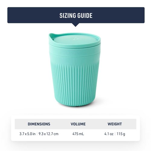 Sea to Summit Passage 16 Ounce Insulated Camp Mug, Arrowwood Yellow