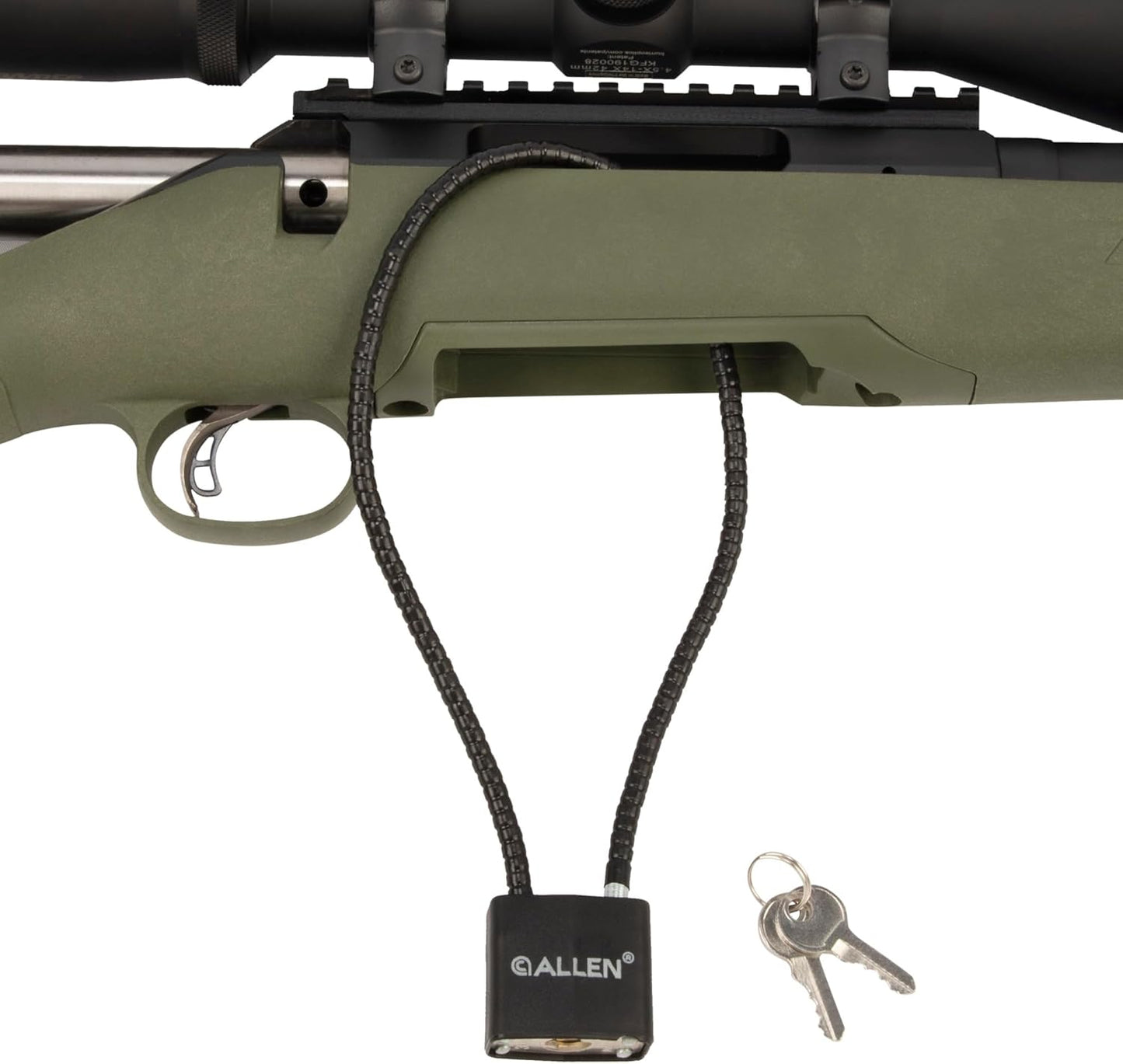 Allen Cable Gun Lock for Shotguns, Rifles & Handguns (2 Keys)