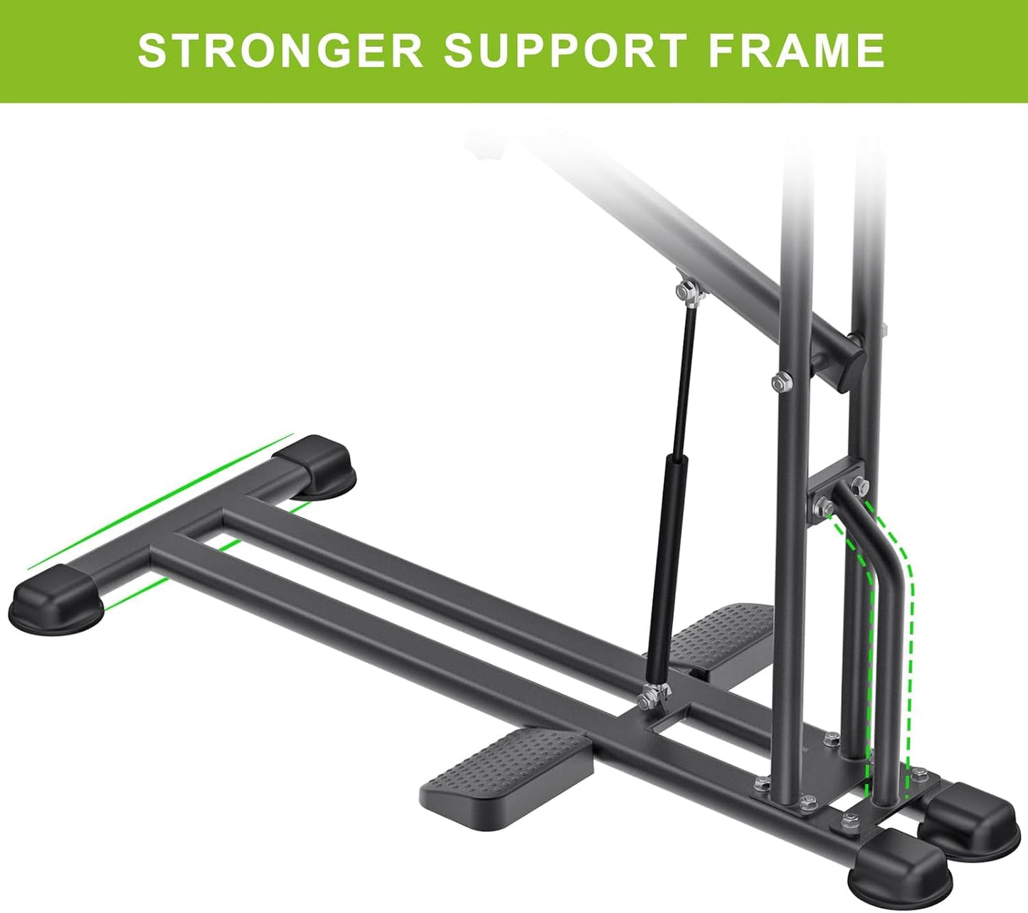 Kipika Squat Machine - Home Gym Workout Equipment for Total-Body Fitness - Low Impact Glute Leg Cardio Trainer with Ergonomic Multi-Grip Handle - 7 Position Seat Adjustment Durable Steel Construction