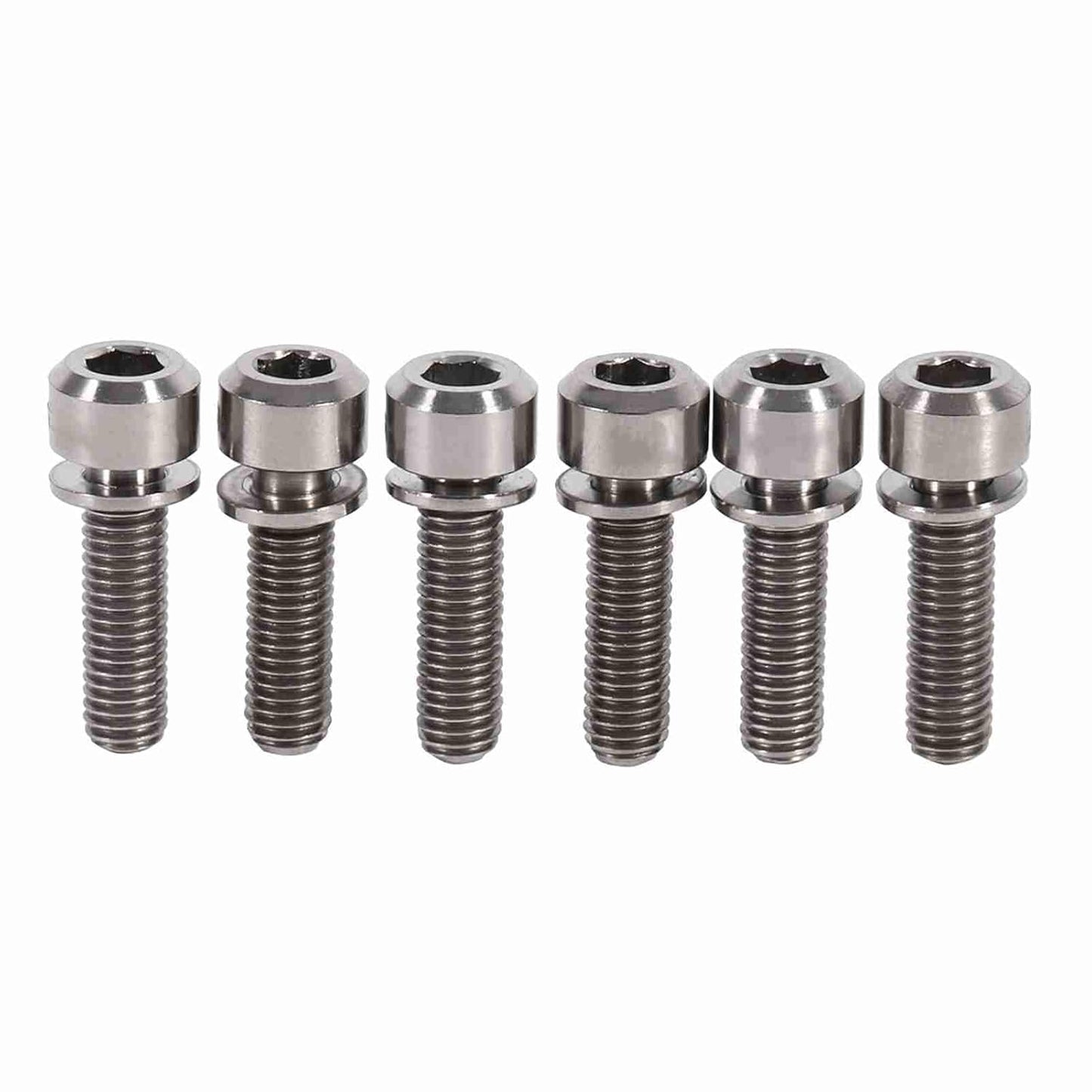 6Pcs Water Bottle Cage Bolts M5 x 18mm Screws with Washers (Color :) Seat Screw