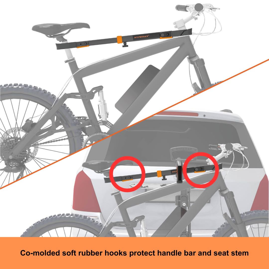 HYPERAX 2024 Step Thru e Bike Adapter Fits Up to 100 lbs for Hitch Bike Rack, Perfect for LECTRIC, RAD Power, AVENTON, and Other Step Thru/Folding E Bikes. Must Needed for Step-Thru