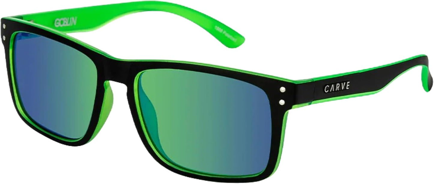 CARVE Goblin Sunglasses – Bold Rectangular Shades, 100% UV Protection, Lightweight & Comfortable, The Ultimate Everyday Vibe