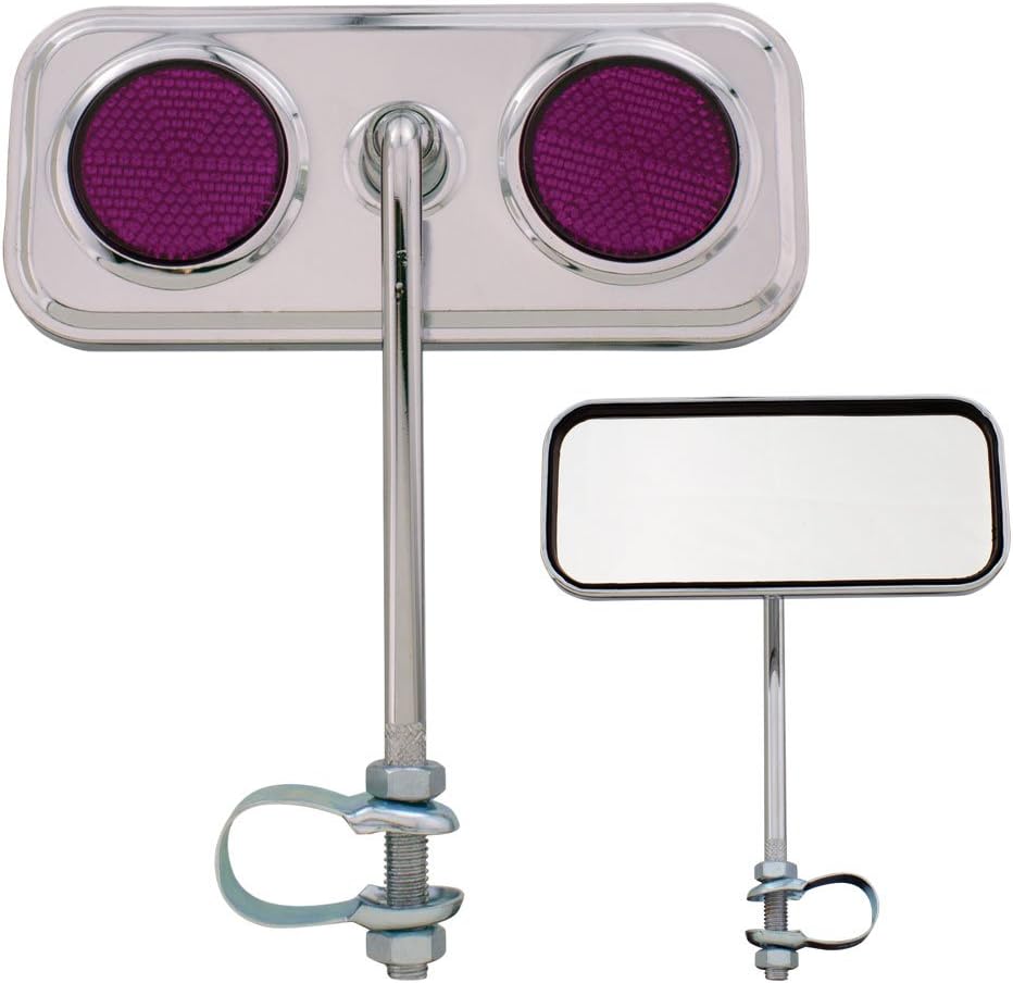 Fenix Rectangle Mirror Chrome, Various Reflector Colors