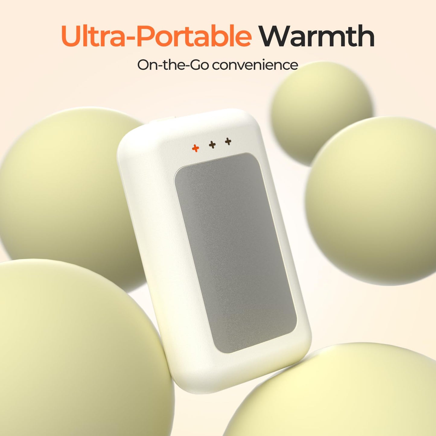 AI Hand Warmers Rechargeable, Reusable Portable Electric Hand Warmer, Fast Intelligent Heating in 1 Second, Gifts for Christmas, Outdoor, Golf, Hunting, Camping Accessories Ivory 4Pack