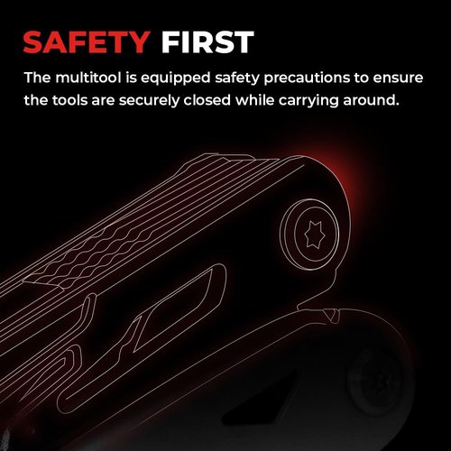 Magpie Pliers Multitool, 24 in 1 Essential Heavy-Duty Multipurpose Tool, Camping Accessories Survival Gear, Birthday Gift for Him Men Husband Son