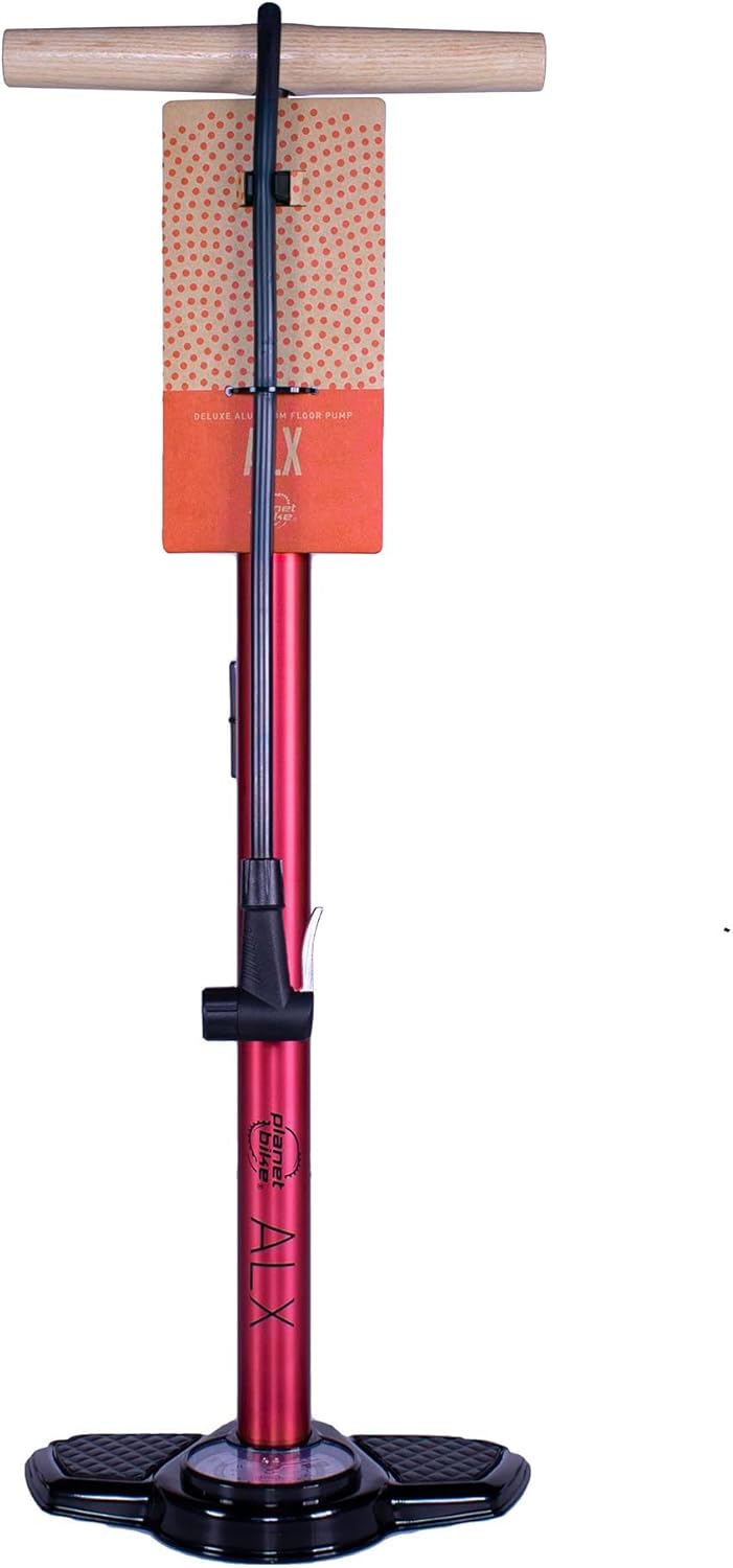 Planet Bike ALX Bike Floor Pump,Red