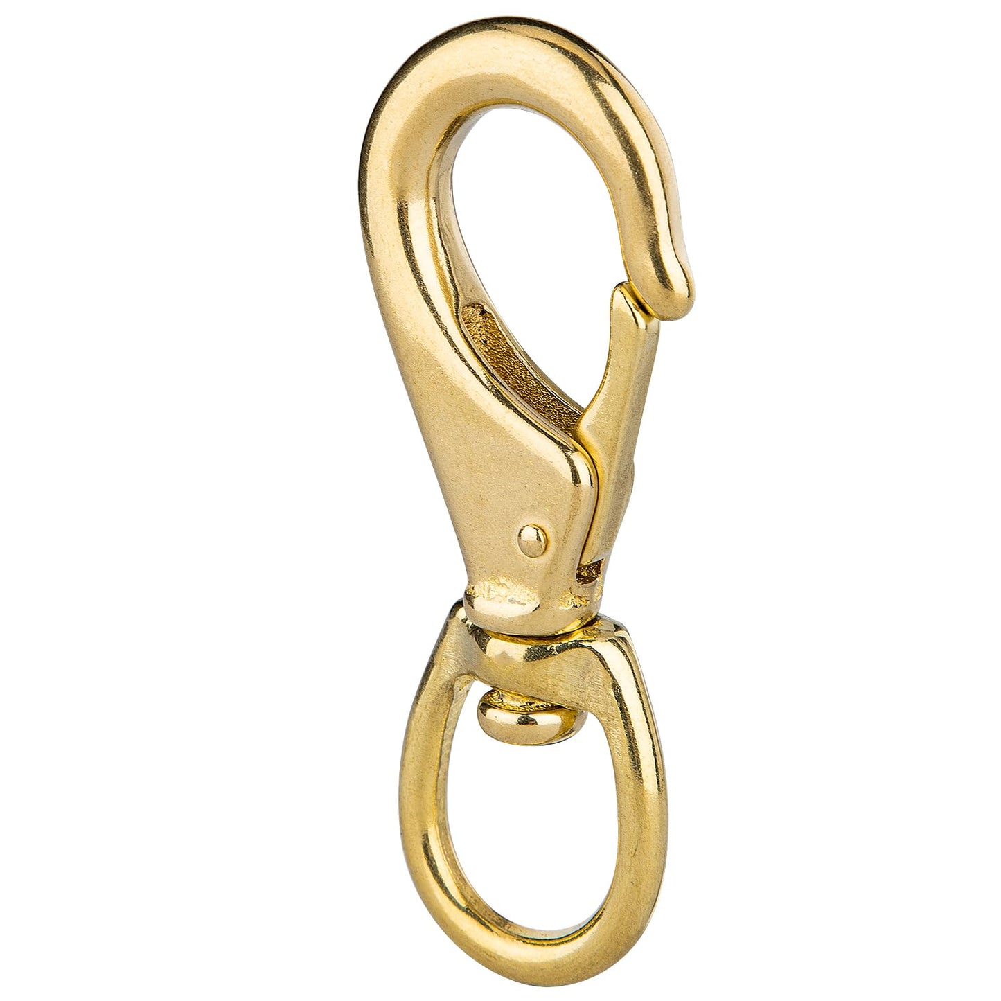 Faneta 4 inch Brass Swivel Snap Hooks Heavy Duty 3/4 inch Swivel Eye - Solid Brass Scuba Diving Clips #2 - Seadog Line, Anchor Lines, Bags, Belting, Leashes, Straps, Luggage, Leathercarft (Pack of 2)