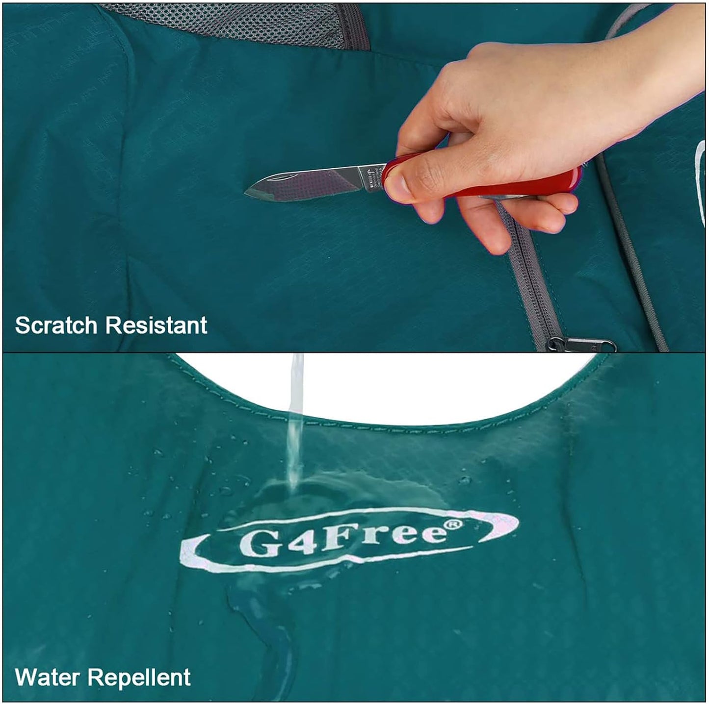 G4Free Lightweight Packable Hiking Backpack for Men Women Small Hiking Daypacks Foldable Shoulder Pack Casual Outdoor Bag 11L