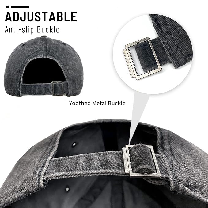 Negi Retro Denim Baseball Cap for Women Rainbow Butterfly Adjustable Dad Hat
