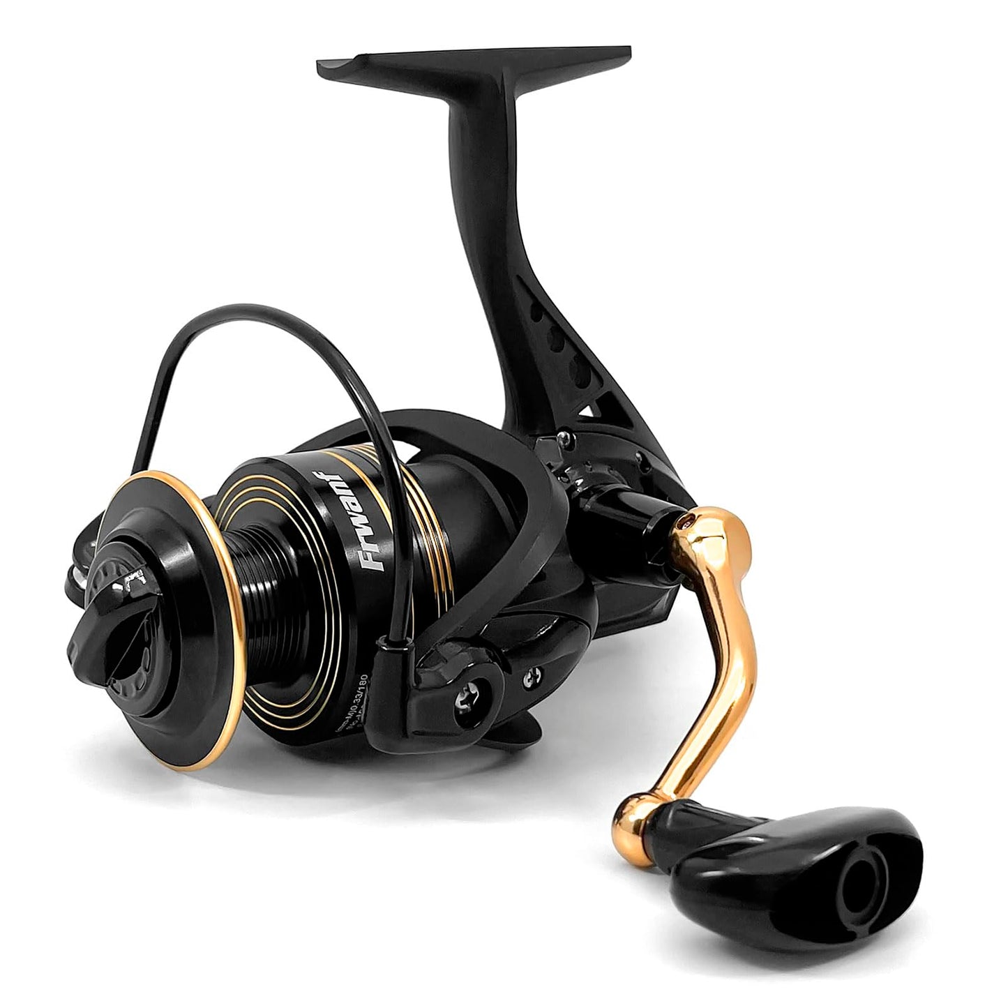 Frwanf Spinning Reel, Freshwater and Seawater Fishing Reel, Max 17.6lb Carbon Resistance, High Speed Gear Ratio, Premium New Rolling Bearing and Drive Gear, Metal Spool and Handle (FMCF2000)