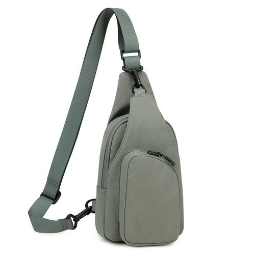 PIG PIG GIRL Small Sling Bag for Women, Lightweight Crossbody Bags for Women Water Resistant Small Sling Backpack for Travel Daily, Army Green