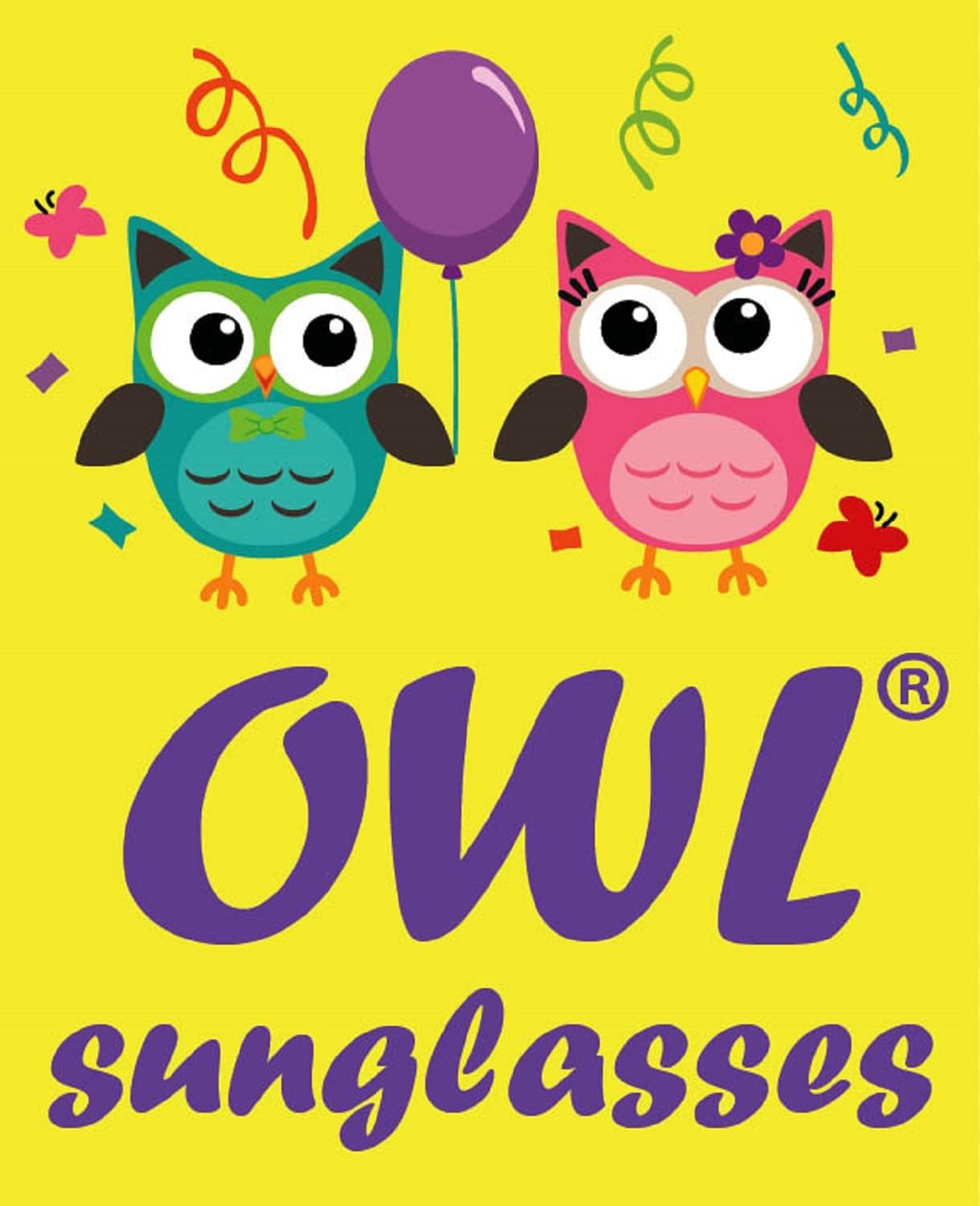 OWL Kids Sunglasses, UV Protected Kids Polarized Sunglasses, Anti-Glare Reflective Mirror Lens Toddler Sunglasses for Kids