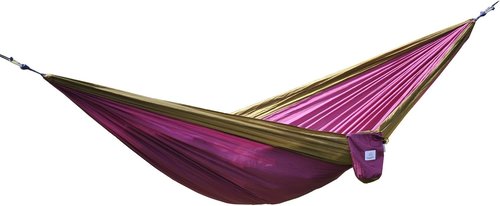 Light Blue Portable Nylon Camping Hammock - Lightweight Travel Gear for Outdoor Adventures