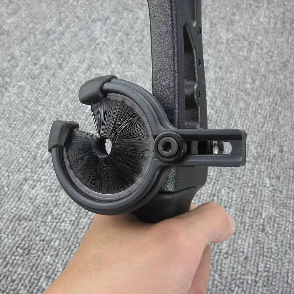 Whisker Biscuit Arrow Rest, Archery Compound Bow Brush Round Hand Brush Screw Bristle Arrow Stand on for Arrow Maintenance