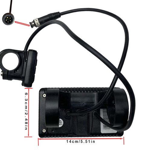 NULKOMMA Electric Bicycle LCD Display Meter Bike Computer Intelligent Display Waterproof 5-pin Male Connector 48V Ebike Speed Control Panel