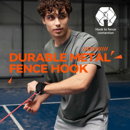 Hikeen Resistance Bands for Baseball, 50 LBS Trainer Kits With Interchangeable Grips to Build Pitching Arm Strength, Training Aid for Players, Pitching Trainer