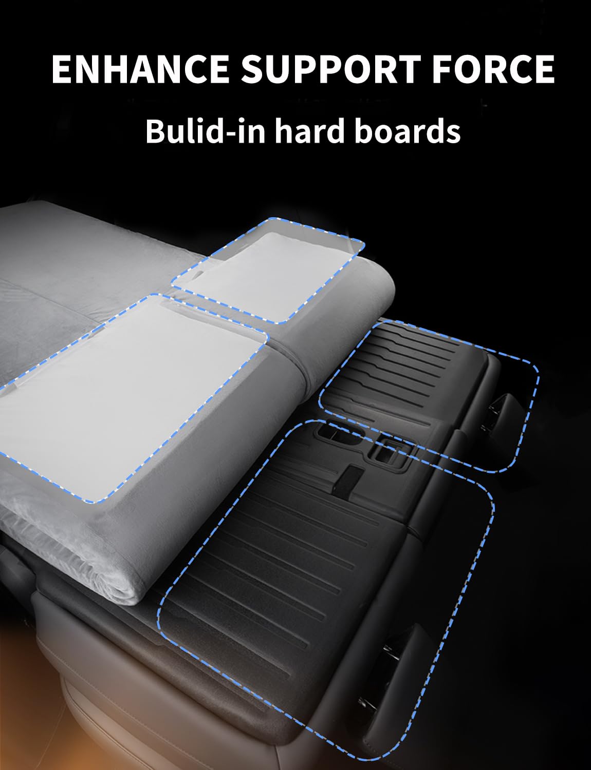 EVFITUS for Tesla Model Y 3 Mattress Foam Camping Mattress Bed for Tesla Model Y 3 Accessories Storage Bag & Sheet Provided