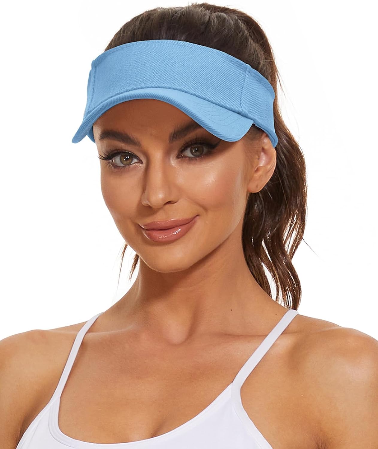 Women's Sun Protection Visor Hat | Cotton Sports Cap for Outdoor Activities