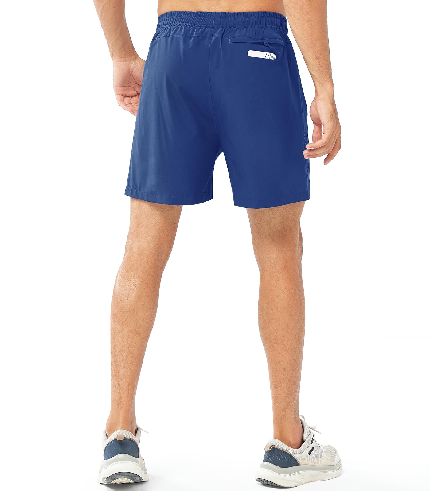 NORTHYARD Men's Athletic Running Shorts Gym Workout 7"/9"/5" Quick Dry Lightweight Sports Basketball Tennis 3 Zipper Pockets ROYALBLUE-5inch 4XL
