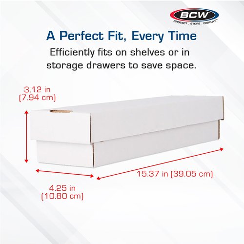 BCW 800ct 2-Piece Storage Boxes - 10 Pack | Cardboard Organizer for Sports, MTG, and Pokémon Card