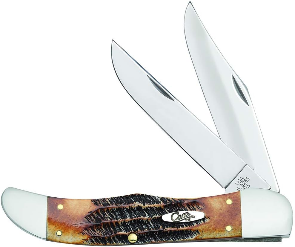 Case WR XX Pocket Knife Brown Rosewood Folding Hunter Item #189 - (6265Sab SS) - Length Closed: 5 1/4 Inches
