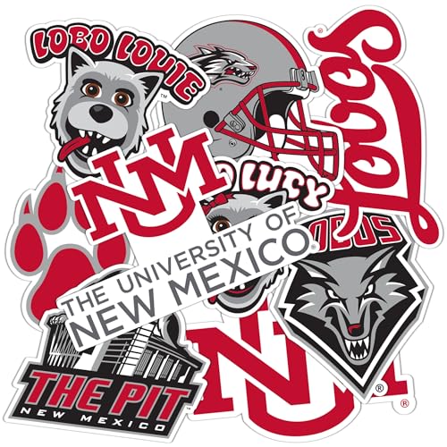 8.5 x 11 Inches Desert Cactus New Mexico Lobos Sticker Decal - College Spirit