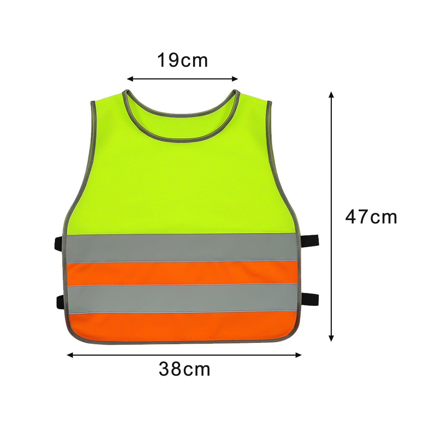 GOOFIT High Visibility Reflective Safety Vest Children's Bicycle Safety Vest Running Lightweight Vest Reflective Vest for School Walking and Playing Boys Girls Pack of 3