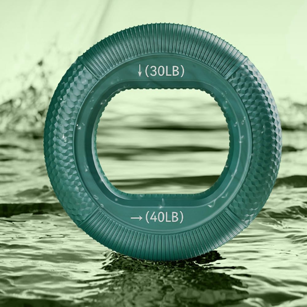 Hand Strengthener Grip 3 in 1 Rubber Circle Finger Wrist Exercise Squeezer 20 30 40 50 60 70 80 Pounds