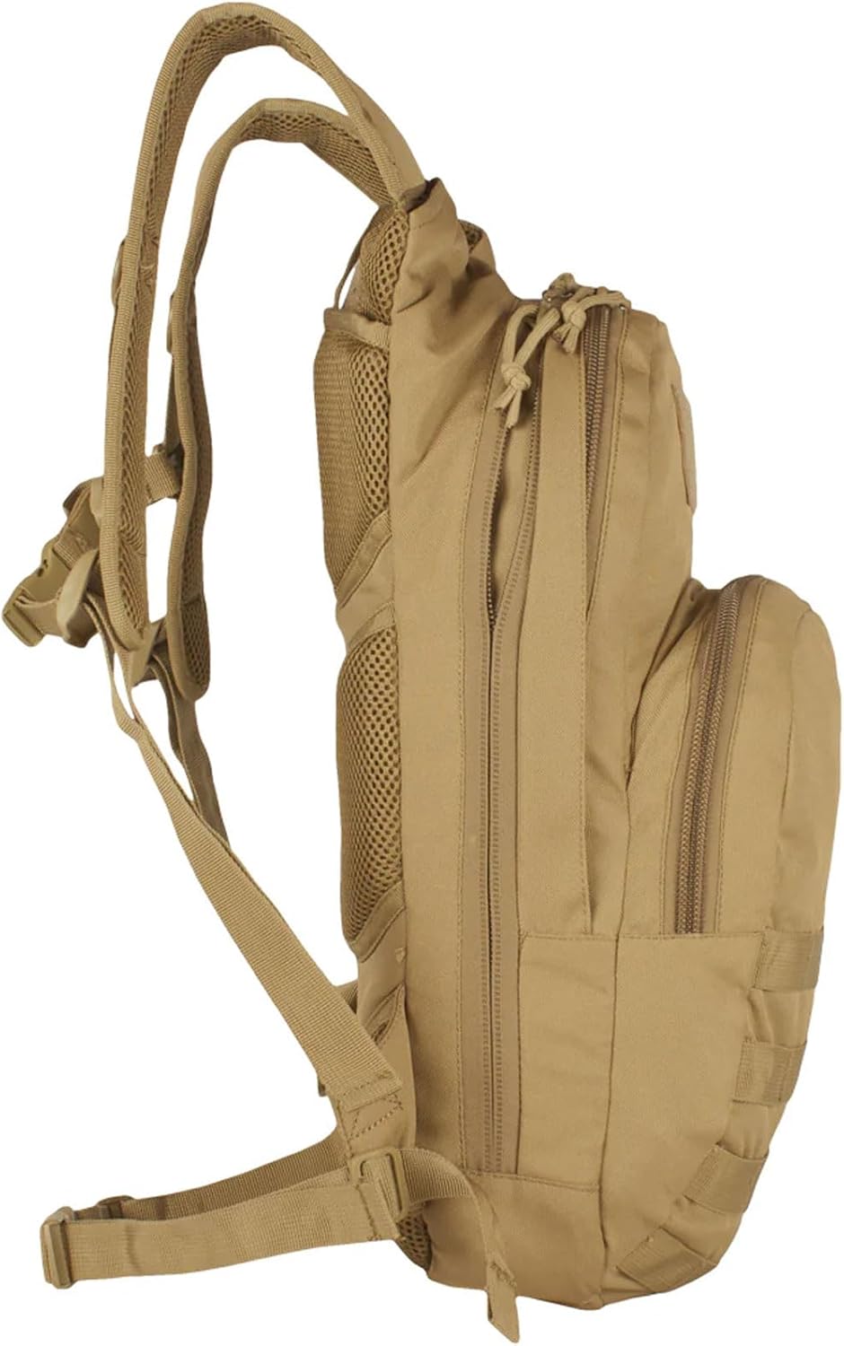 Fox Outdoor Products Compact Modular Hydration Backpack | 11L Tactical Pack with 2.5L Bladder, MOLLE Webbing & Stay-Cool Mesh