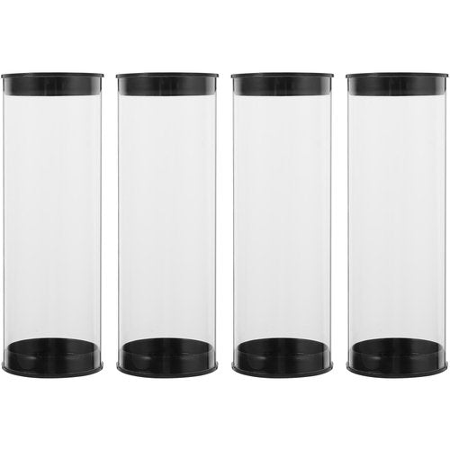 Happyyami 4pcs Box Golf Barrel Golfs Organizers Clear Golfs Ball Containers Portable Ball Case Golfs Case Plastic Tubes with Caps Golfs Ball Case Clear Tubes with Caps Golfing Supplies