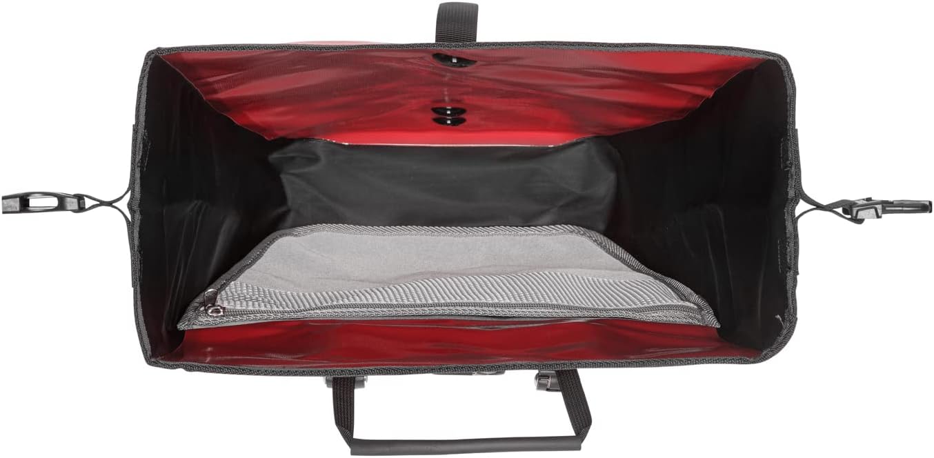 Ortlieb Unisex's Back-Roller Classic QL2.1 Bicycle Bag (1 Pair) -Black/Red, 40 Litre