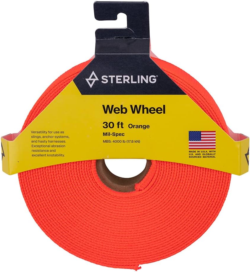 Mil-Spec 1" Tubular Webbing by Sterling Ropes - Durable, Heavy-Duty Outdoor Gear