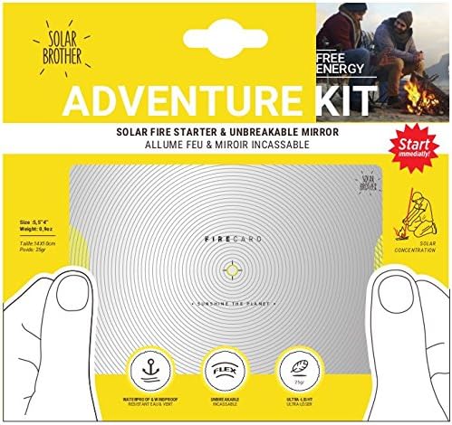 Adventure Kit Solar fire Starter and a Signal Mirror