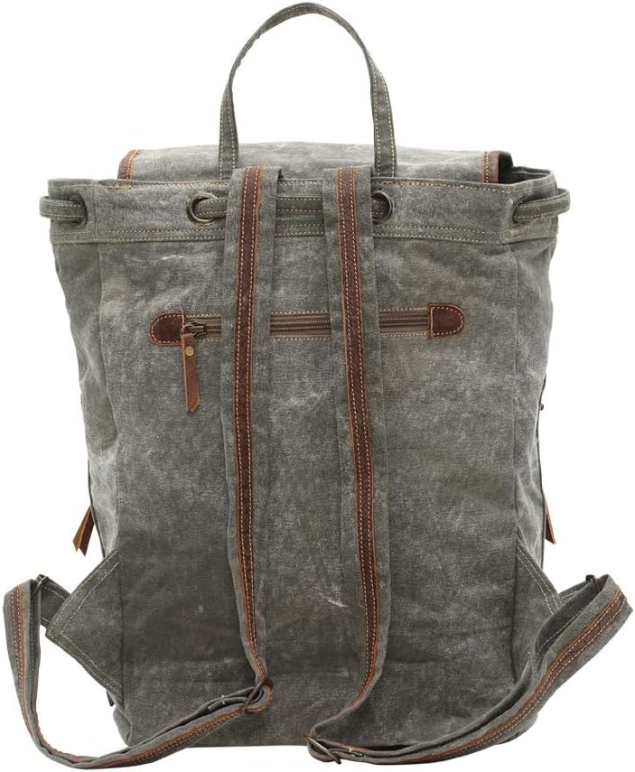 Myra Bag Old Howard Upcycled Canvas Backpack S-0829