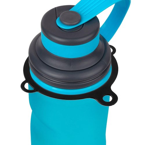 Lovelysp Water Bottle Ring 3 Hole Safety Ring Planet Water Bottle Ring for Water Bottle Sling Holder or Handle (Black) 6pcs